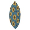Smarty Pants Designs Modern Sunflower Floral Pattern Throw Pillow, 16x16,