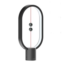 Heng Balance Lamp,YouTube Upgrade Creative Touch Dimmer Balance Magnetic Lamps LED Table Lamp,Nightstand Lamps USB Rechargered LED Desk Lamp for Bedroom,Home,Office (Black)