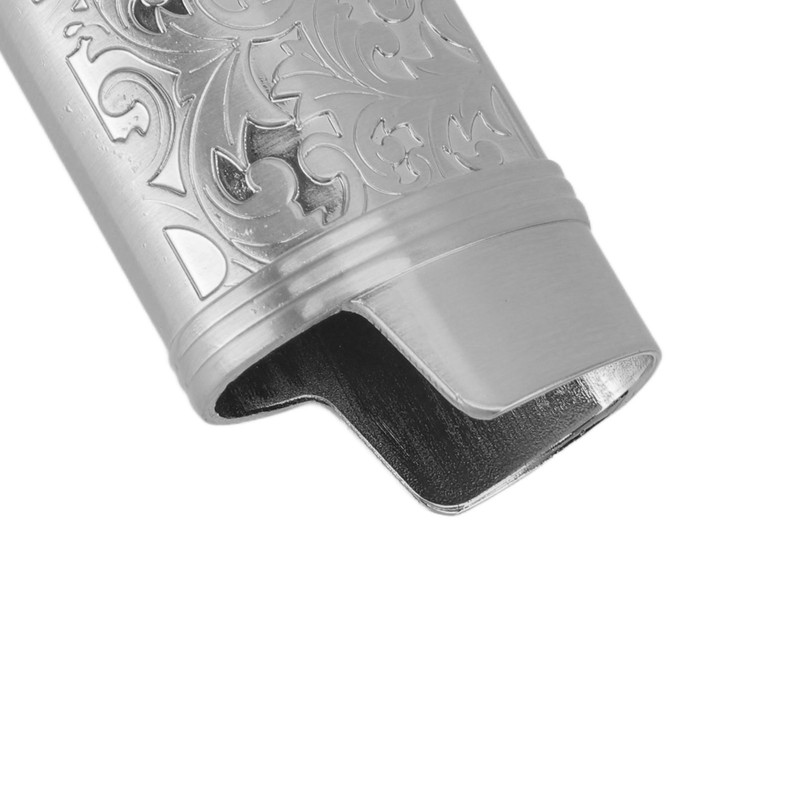 2 Pcs Lighter Case Zinc Alloy Vintage Floral Stamped Classical