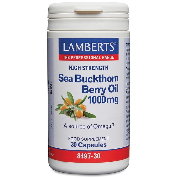 Lamberts High Strength Sea Buckthorn Berry Oil 1000mg - 30 caps