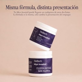 Holiherb - Myo Inositol (4g) + Metil Folato | Suplemento en Polvo | Rinde 45 porciones