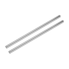 uxcell 2 Pcs Linear Motion Rod Shaft Guide 13mm x 400mm (0.512" x 15.75") Case Hardened Steel Chrome Plated, Metric Linear Rail Rod for 3D Printer, CNC Machine