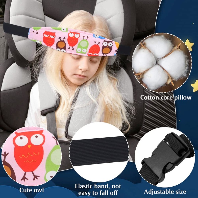 4 Pieces Baby Car Seat Head Support, Stroller Neck Relief