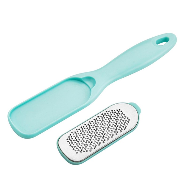 Baluue 2 Pcs Stainless Steel Foot Peel Scrubber Pumice Brush