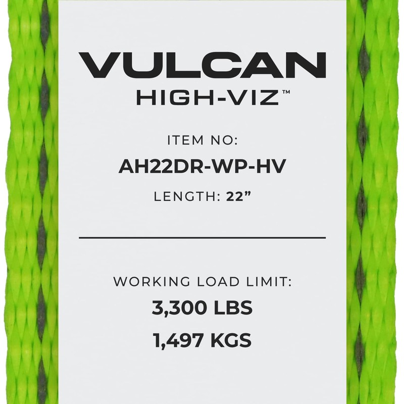 VULCAN Car Tie Down Axle Strap with Wear Pad -