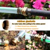 Garden Solid brass Hose Repair Connector with Clamps,Fit for Garden