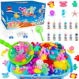 Magic Water Elf Toy Kit, Aqua Fairy Water Gel Kit, Aqua Fairy, Magic Water Elf, Magic Water Gel Kit with 12 Magic Gels and 6 Molds, Children's DIY Magic Elf Water Toy, Gifts for Kids, Boys, Girls
