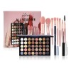 Paleta Sombras 40 Neutros+brochas Pinceles Maquillaje