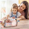SHANFAA Cute Capybara Pen Case Set, Transparent Capybara Pen Bag