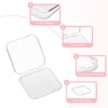 uxcell 20 Pcs Press on Nail Storage Box with Adhesive