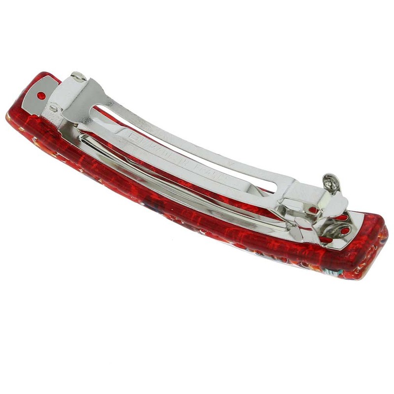 Glass Of Venice Murano Glass Venetian Reflections Hair Clip -