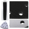 4 Pieces 93mm 6 Holes Hook Soft Interface Pad Triangle