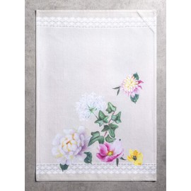 Maison d' Hermine Pivoine, 100% Cotton, Set of 3 Multi-Purpose Kitchen Towels, Bar Towels, Spring/Summer (50 cm x 70 cm)