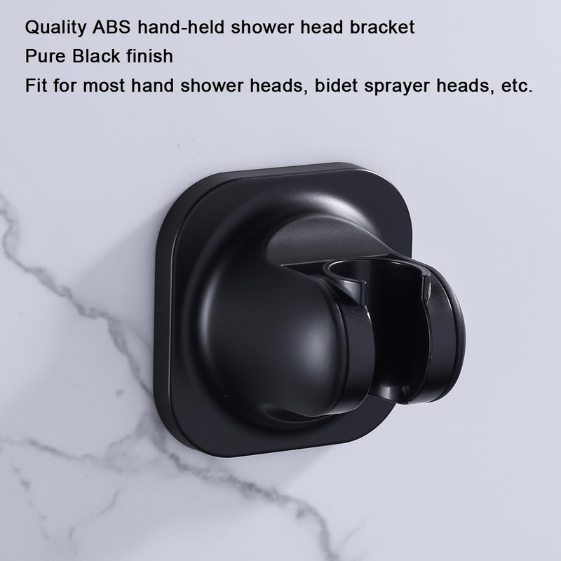 BSTIIU Handheld Shower Head Holder, Adhesive Showerhead Bracket, Angle Adjustable