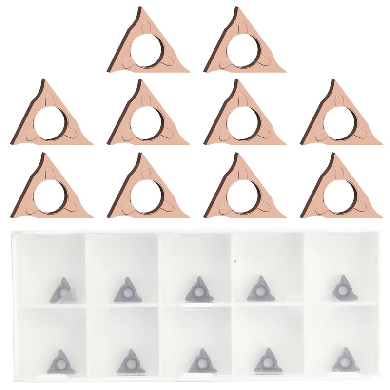 AMTOVL 10PCS Triangle Cutter Heads R Angle for Pneumatic Chamfering