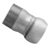 Gloxco Bauer Type Coupling, 4" Male Ball Coupling x 4" Male NPT, Galvanized Steel (B...