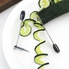 Spiral Cutter for Veggies–Stainless Steel Vegetable Spiralizer for Zucchini, Potato,