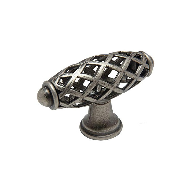 10 Pack - Cosmas 1749WN Weathered Nickel Cabinet Hardware Birdcage