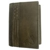 Genuine Leather Slim Classic Trifold Men Wallets RFID Blocking USA