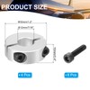 PATIKIL 4pcs 12mm Bore Double Split Shaft Collar 30mm Outside