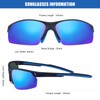 SKYWAY Polarized Sunglasses Women Men,Wrap-Around Sports Sunglasses for Cycling Running