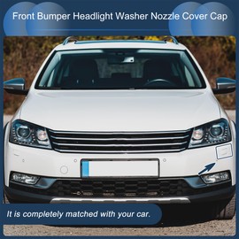 INFINAUTO Front Left Bumper Headlight Washer Nozzle Cover Cap No.3C8955109 Bumper Trim Nozzle Cover for Volkswagen Passat CC 2008-2012 Blue Plastic 1 Pcs