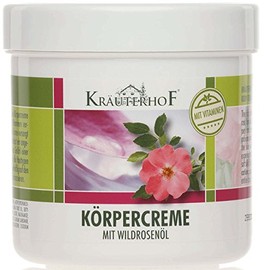 Kräuterhof Body Cream with Wild Rose Oil, 2 x 250 ml Containers