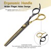 Momotou Black & Gold Professional Chunker Dog Grooming Scissors with