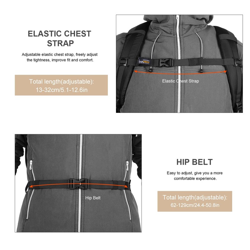 MOUNTAINTOP 30L Hiking Backpack Travel Lightweight Daypack For Outdoor Camping