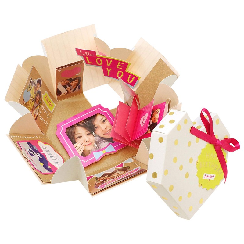 BOX ALBUM HEART SAH-02 GOLD