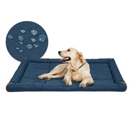 Miguel Oxford 900D Outdoor Waterproof Dog Bed for Metal Dog Crates Water-Resistant All Weather Pet Mat Durable Easy Wipe Clean Travel Indoor Outdoor Puppy Cat Crate Bed 42inch, Dark Blue