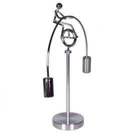 ThinkTop Desk Dynamic Balancing Instrument Weightlifter Kinetic Art Balance Steel Balance Physics Eduecational Home Office Decoration