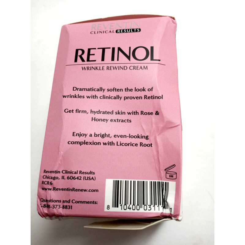 Reventin Clinical Results Retinol Wrinkle Rewind Cream 1.5 Fl Oz