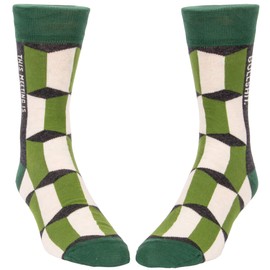 Blue Q Socks, Men's Crew, This Meeting is Bulls--t Size 7-12