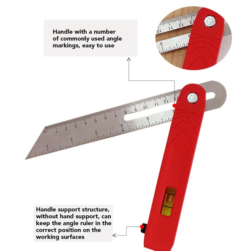 Cocoarm T-slanted carpenters angle finder comfortable dual sided compressed wood