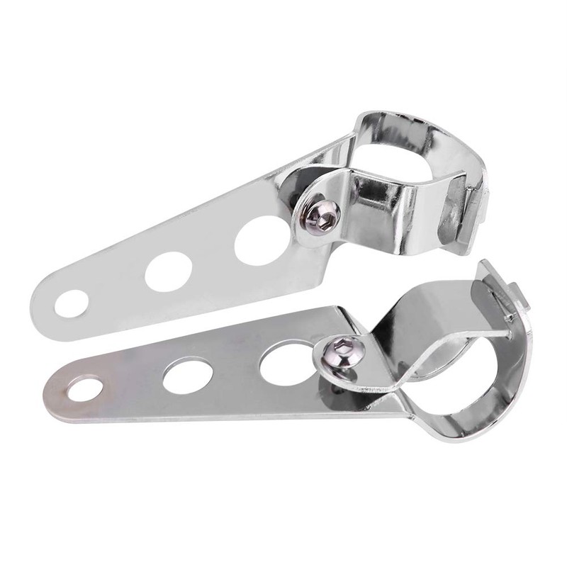 Motorcycle Headlight Bracket, 2Pcs Stainless Steel Headlight Mounting Bracket for