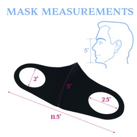 Made From Nature 3D Light Weight Unisex Adult Fashion Face Covering, Reusable, Dust Proof, Washable (Black_Gray_3set)
