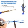3pcs Wire Twisting Tool, Wire Twisting Spinner with 4pcs Screws,