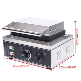 Commercial Donut Machine,Nonstick Stainless Steel Electric Mini Doughnut Donut Machine, Doughnut Maker for Commercial Home Use,110V Silver (13inch)