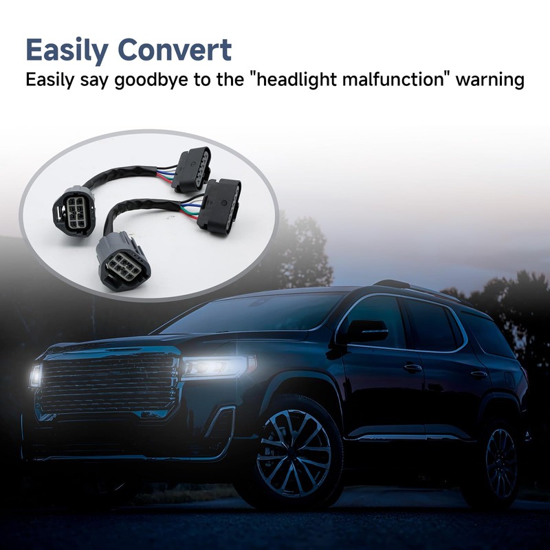 HID to Halogen Headlight Wiring Adapter Headlamp Conversion Swap Harness