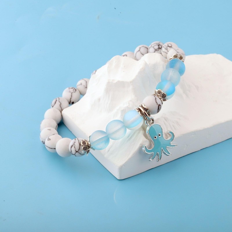 FUSTMW Octopus Themed Bracelet, Large, Copper, No Gemstone