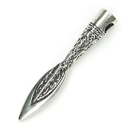 Spearhead Pendant Jewellery 925 Sterling Silver, Pendant with Eyelet: 4cm