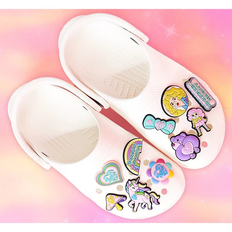 KIMCHI CHIC HEART CROC CHARM, KIMCHI CHIC