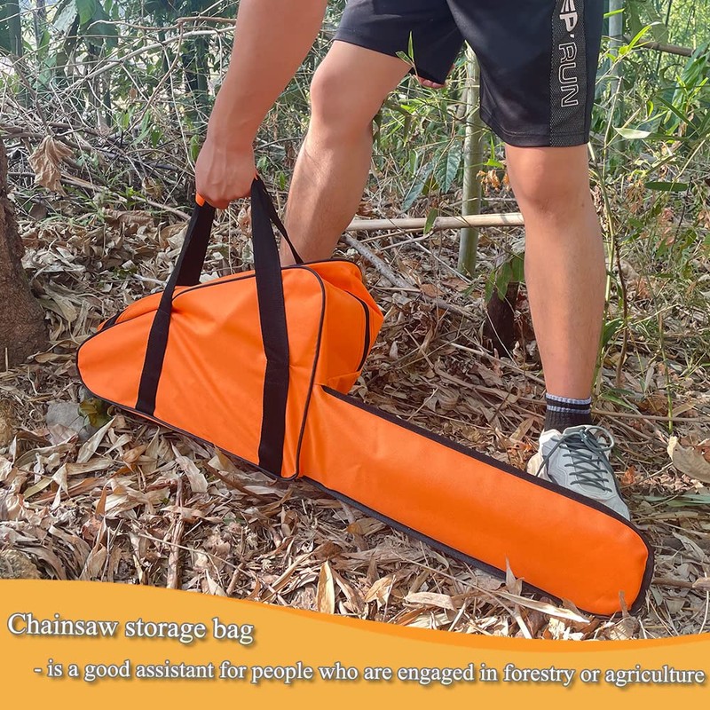 Shine123 Chainsaw Bag Carrying Case Fits 18" Saw - 600D