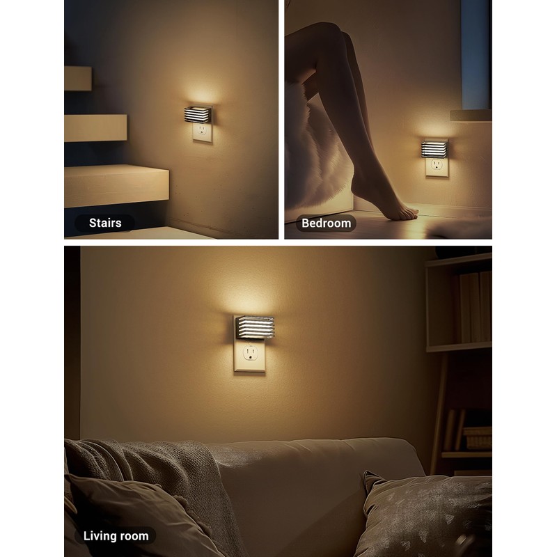 JandCase LED Night Light, [2 Pack] Night Lights Plug into