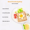Egg Ring Pack of 2 Stainless Steel Egg Rings Star