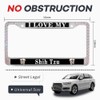 Shih Tzu Lover Gift Diamond License Plate Frame for Women