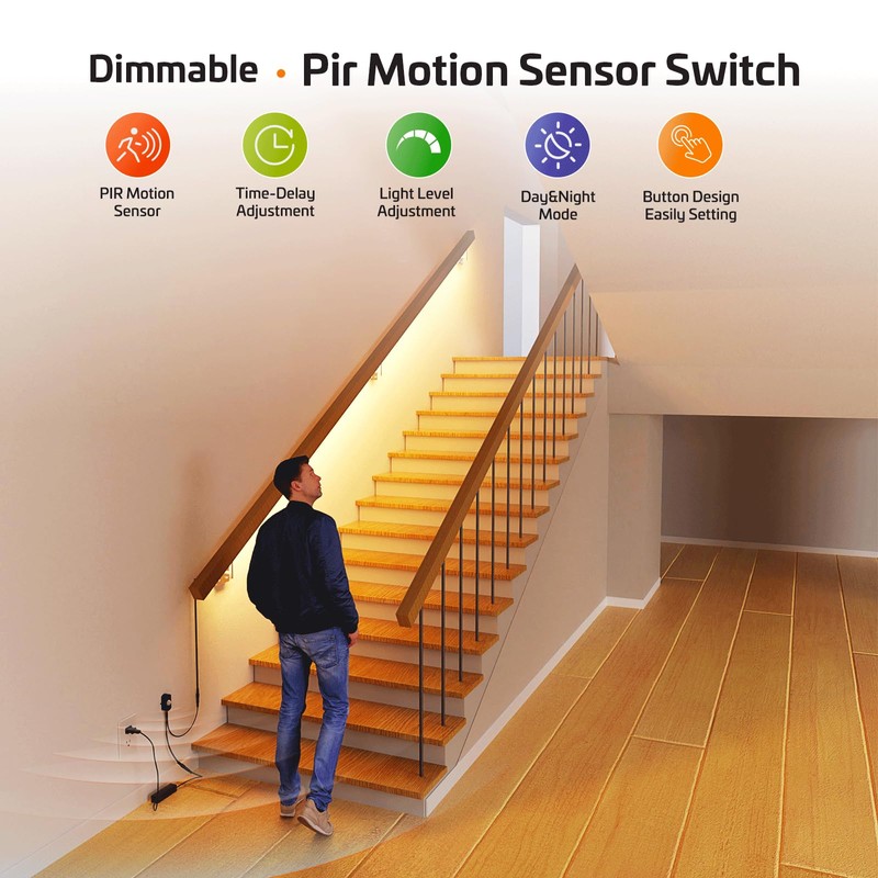 SENSKY BS010BB DC 12V/24V 3A Mini Dimmable Pir Motion Sensor