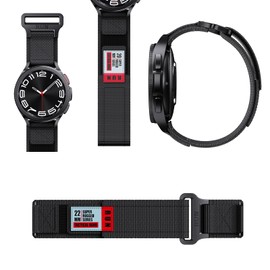 SQHYWJ- Adjustable Nylon Sport Watch Straps,20mm 22mm Tactical Nylon Watch Band (black 22mm)