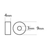 Hoggy 20 MR93ZZ Steel Ball Bearings 3 mm x 9
